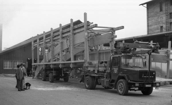 Anbau Fussgängersteg an die Thurbrücke Andelfingen 1982