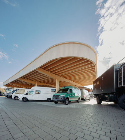 Neubau Reisemobilcarport