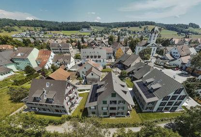 Neubau von drei Mehrfamilienhäusern mit Tiefgarage
